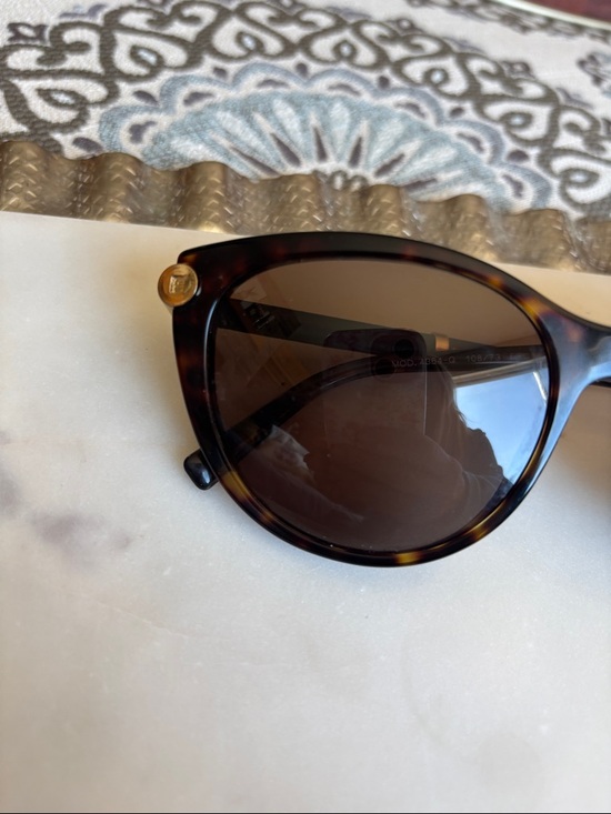 Versace Tortoise Round Oversized Sunglasses - Brown Lenses main image 5